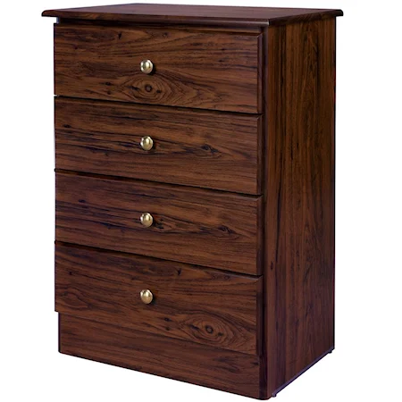 4 Drawer Chest with Brass Hardware